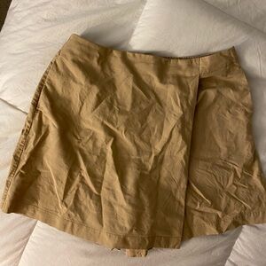 Uniqlo Khaki/Tan A-Line Skort